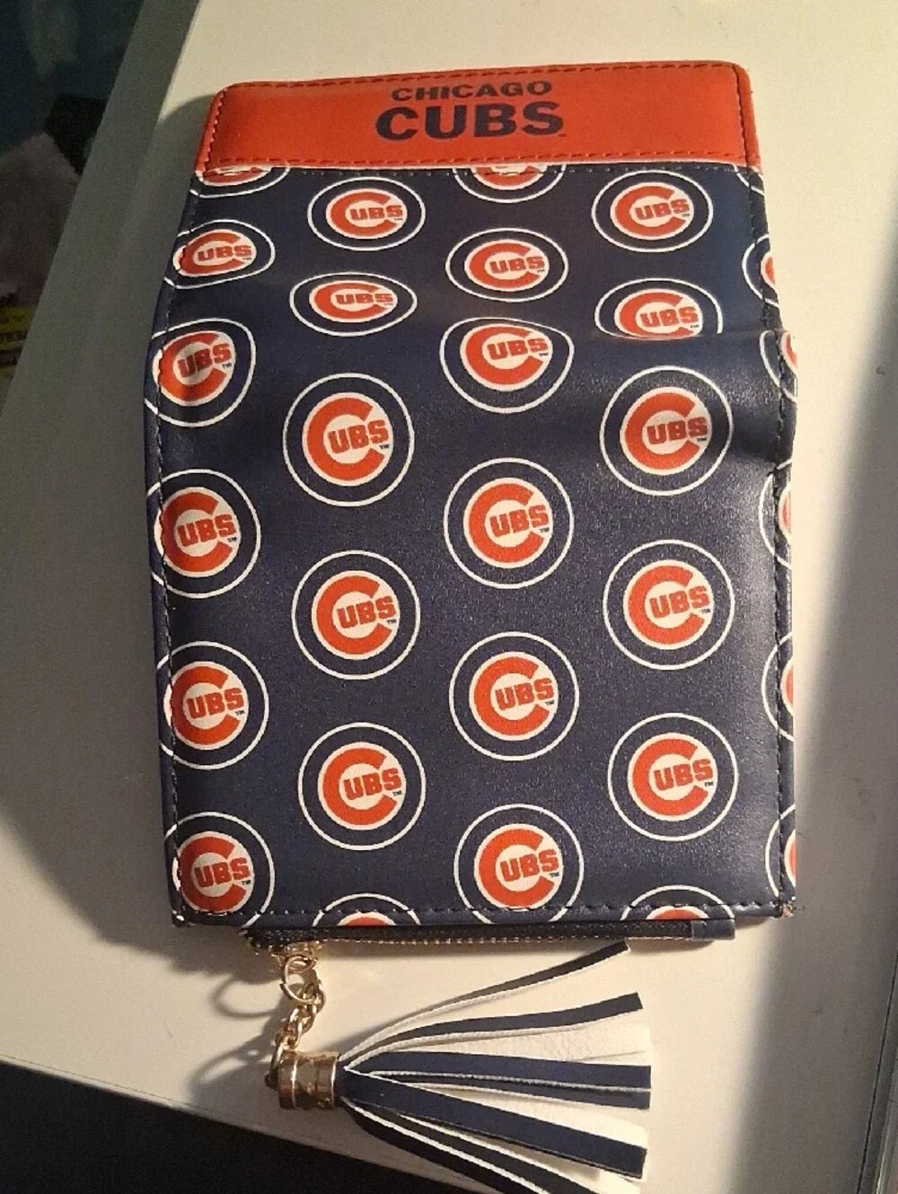 Chicago Cubs Navy & Red Tassel Wallet Genuine Merchandise